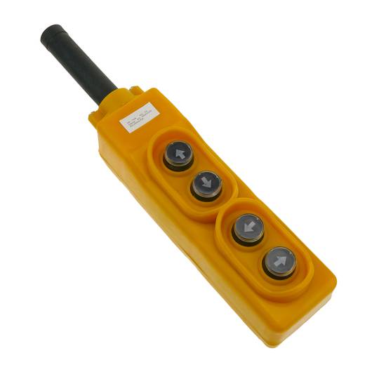 Caixa de controle com 2+2 botões momentâneos pela série COB 70x65x230mm