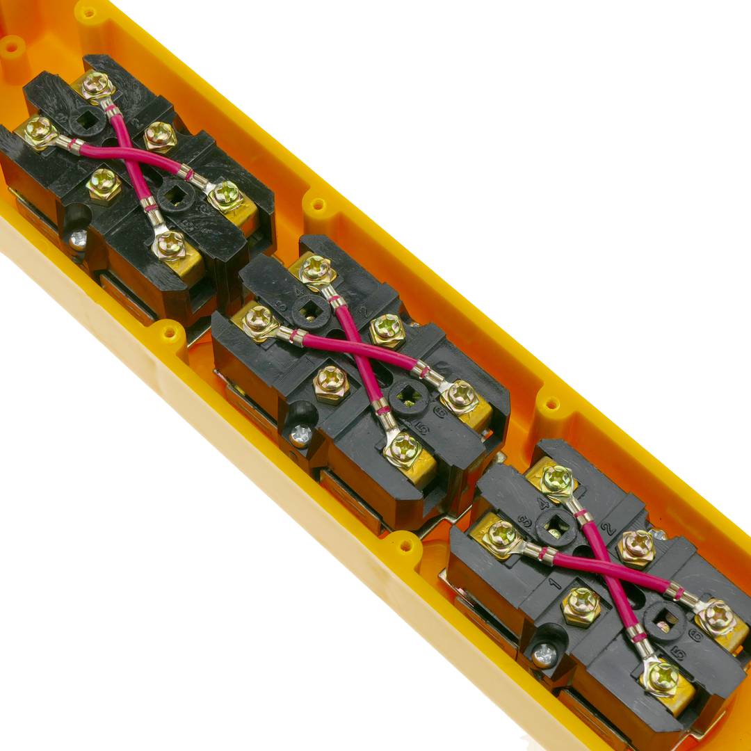 Steuerung Kontrolle Station Kasten mit 2+2+2 momentanem taste Druckknopf von COB 70x65x315mm