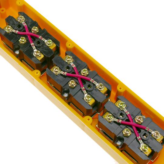 Steuerung Kontrolle Station Kasten mit 2+2+2 momentanem taste Druckknopf von COB 70x65x315mm