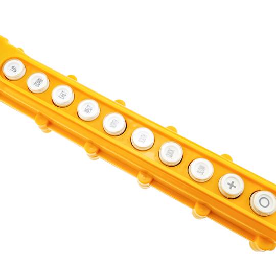 Boîte de commande avec 2+2+2+2+2 boutons poussoirs momentanés série COB