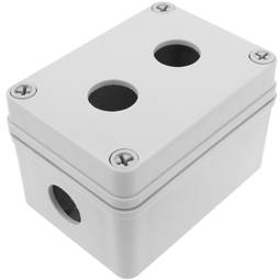 Caixa de control de dispositius elèctrics per a 2 polsadors o interruptors de 22 mm beix