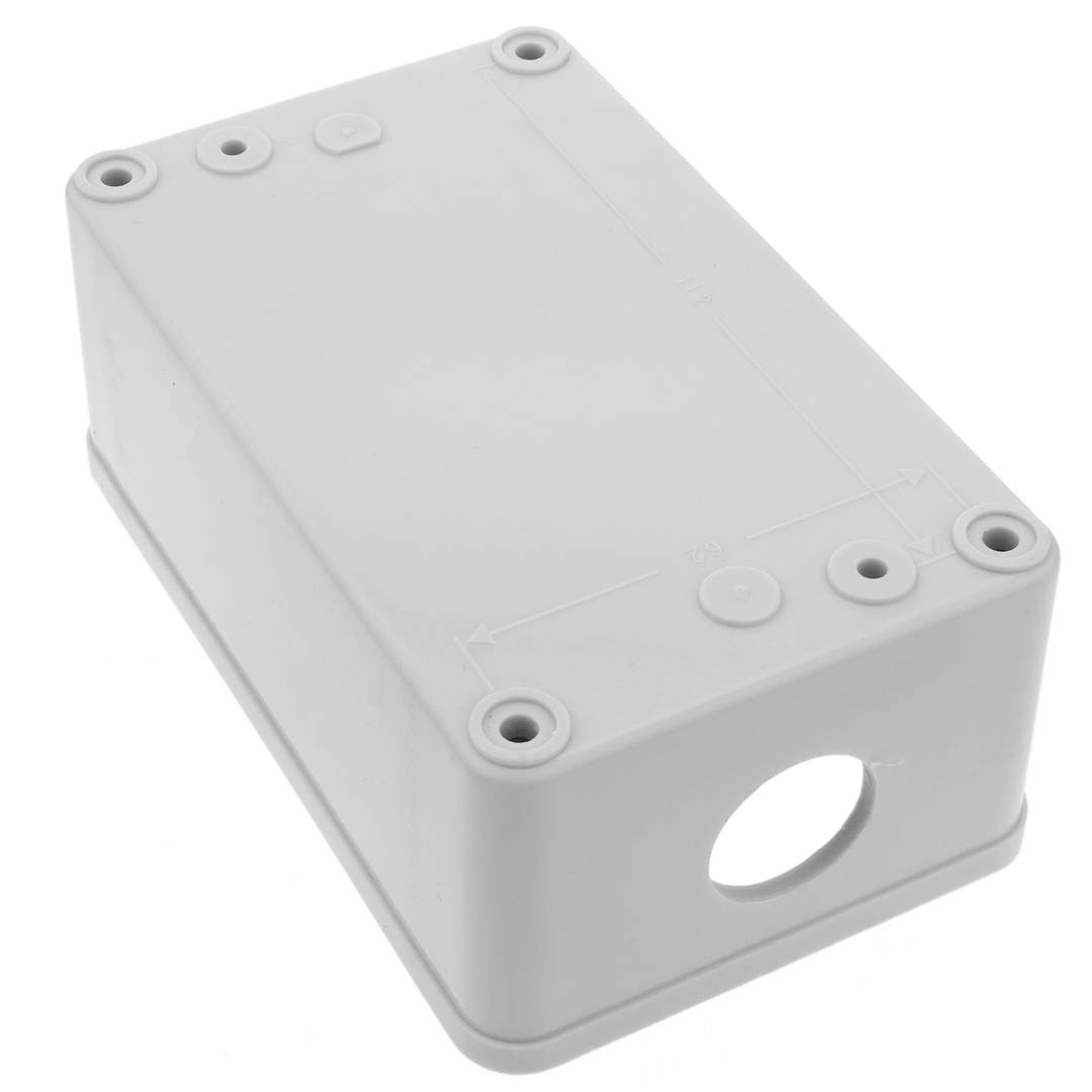 Schakelkast voor elektrische apparaten voor 3 drukknoppen of schakelaars 22 mm grijs