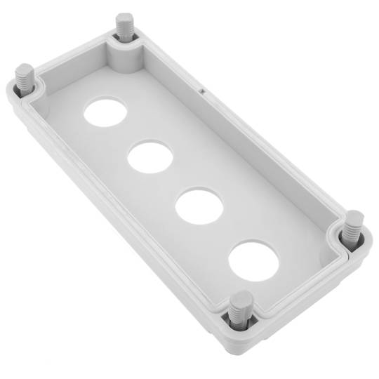 Caixa de controle dispositivos elétricos para 4 botão de pressão ou cinza 22 mm beige