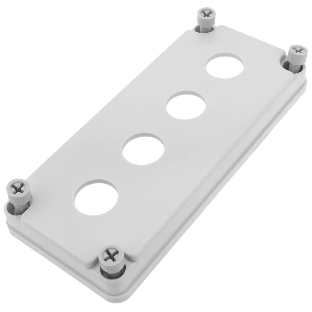 Caixa de controle dispositivos elétricos para 4 botão de pressão ou cinza 22 mm beige