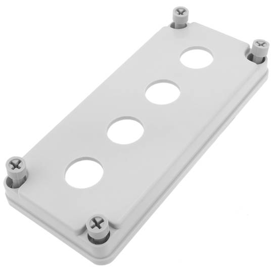 Caixa de controle dispositivos elétricos para 4 botão de pressão ou cinza 22 mm beige