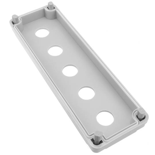 Caixa de controle dispositivos elétricos para 5 botão de pressão ou cinza 22 mm beige