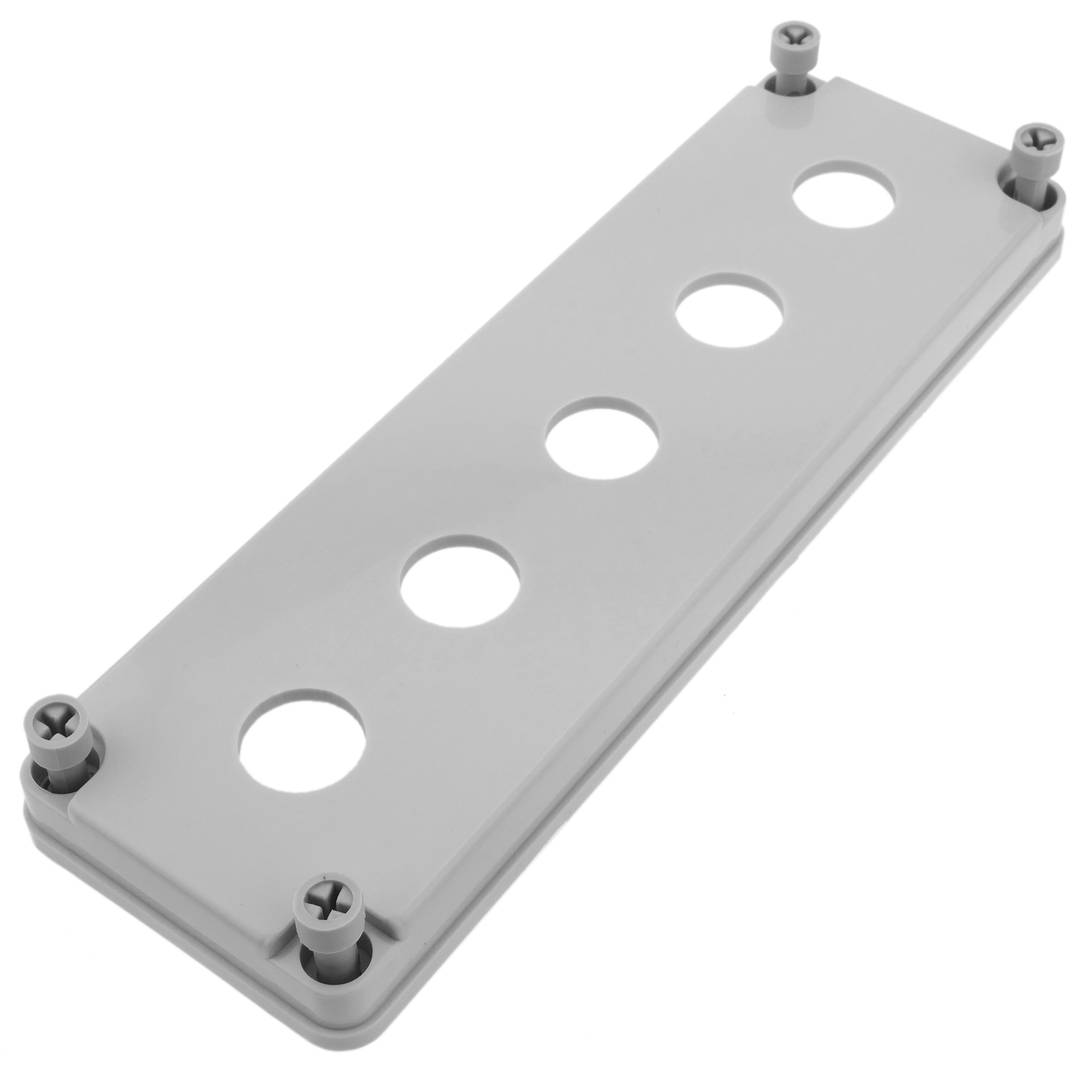 Caixa de controle dispositivos elétricos para 5 botão de pressão ou cinza 22 mm beige