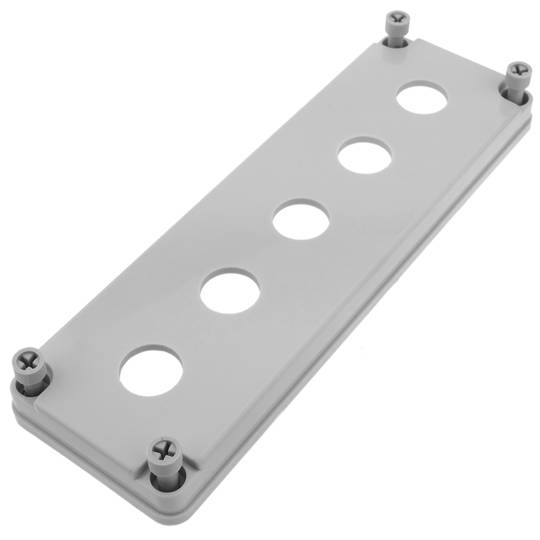 Caixa de controle dispositivos elétricos para 5 botão de pressão ou cinza 22 mm beige