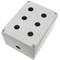 Caixa de control de dispositius elèctrics per a 6 polsador o interruptor de 22 mm beix