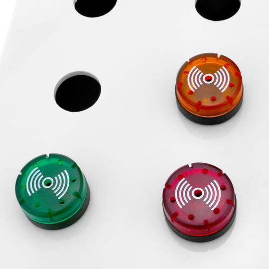 Caixa de controle dispositivos elétricos para 7 botão de pressão ou cinza 22 mm beige