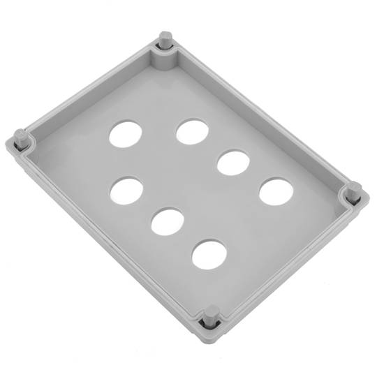 Caixa de controle dispositivos elétricos para 7 botão de pressão ou cinza 22 mm beige