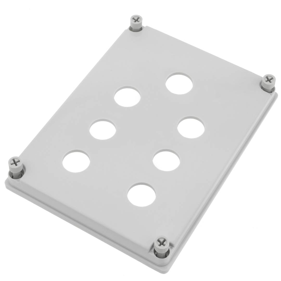 Caixa de controle dispositivos elétricos para 7 botão de pressão ou cinza 22 mm beige