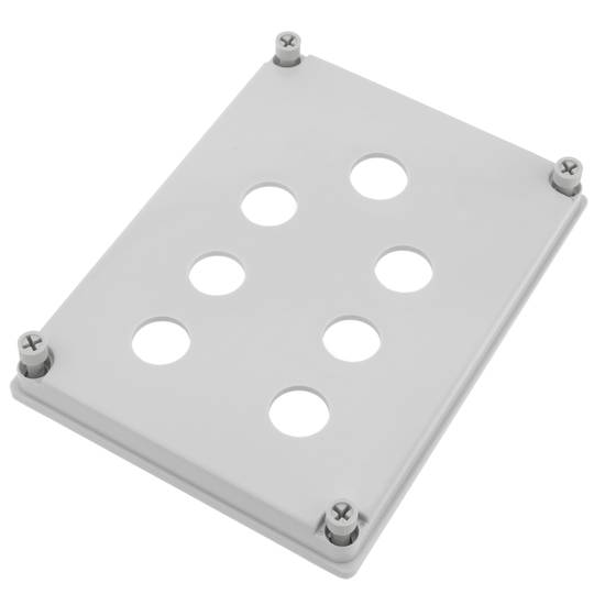 Caixa de controle dispositivos elétricos para 7 botão de pressão ou cinza 22 mm beige