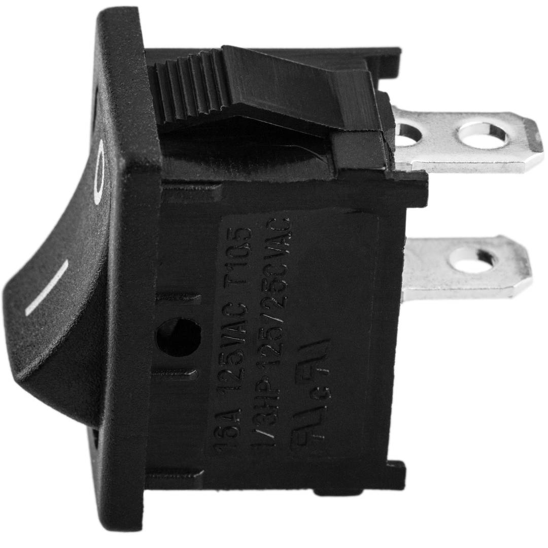 Black Rocker Switch Spst 2 Pin 205x247x144 Mm Cablematic