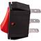 Interruttore a bilanciere rosso SPST 2 pin