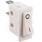 White rocker switch SPST 2 pin