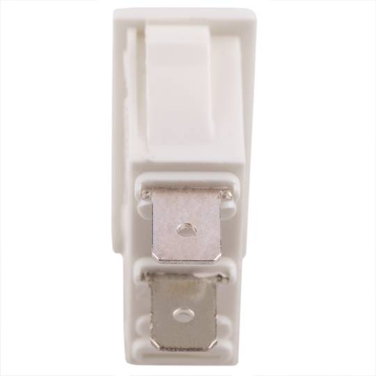 White rocker switch SPST 2 pin