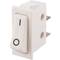 White rocker switch SPST 2 pin