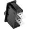 Interruttore a levetta SPST zwart 2 poli 31.5x13.9x34.8 mm