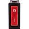 Interruptor basculante rojo SPST 2 pin