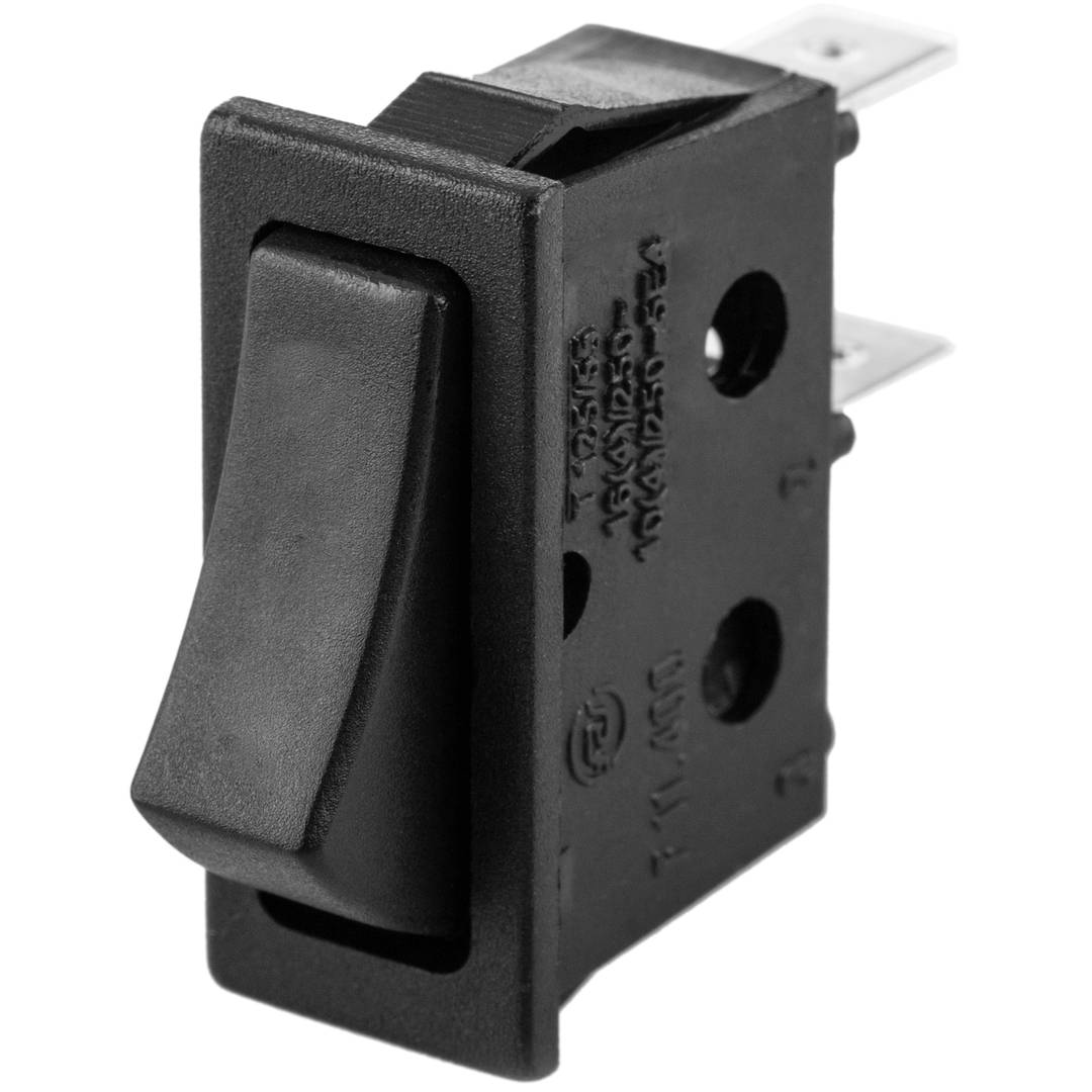 Interruptor De Balancim Momentâneo Preto Spst 2 Pinos Cablematic