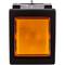 Luminous amber rocker switch DPST 4 pin
