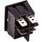 Luminous amber rocker switch DPST 4 pin