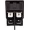 Black rocker switch DPST 4 pin