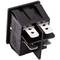 Interruttore a bilanciere DPST rosso a 4 pin
