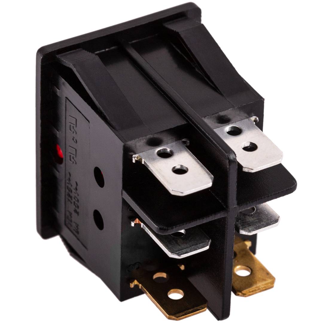 Interrupteur à bascule rouge à deux broches DPDT 6 broches