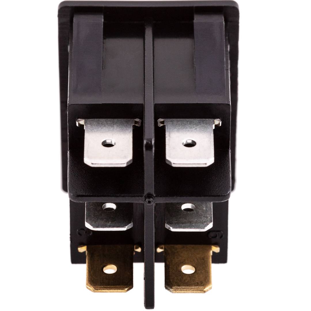 Interruptor luminoso basculante rojo y verde dos canales DPDT 6 pin