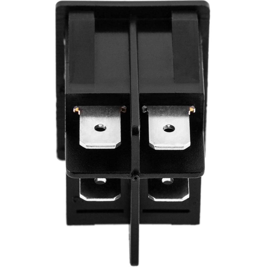 BeMatik Interruttore A Bilanciere Momentaneo Nero DPST 4 Pin, 250V AC, Dimensioni 31,1x24,8x34,8 Mm.