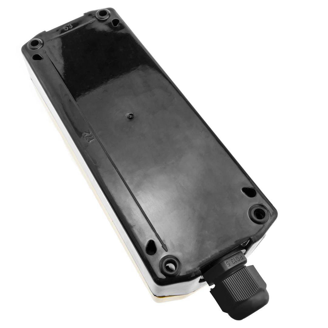 Pudełko z 3 przyciskami chwilowymi i wyłącznikiem awaryjnym serii LAY5