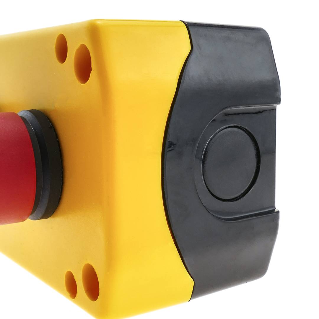 Pudełko z 3 przyciskami chwilowymi i wyłącznikiem awaryjnym serii LAY5