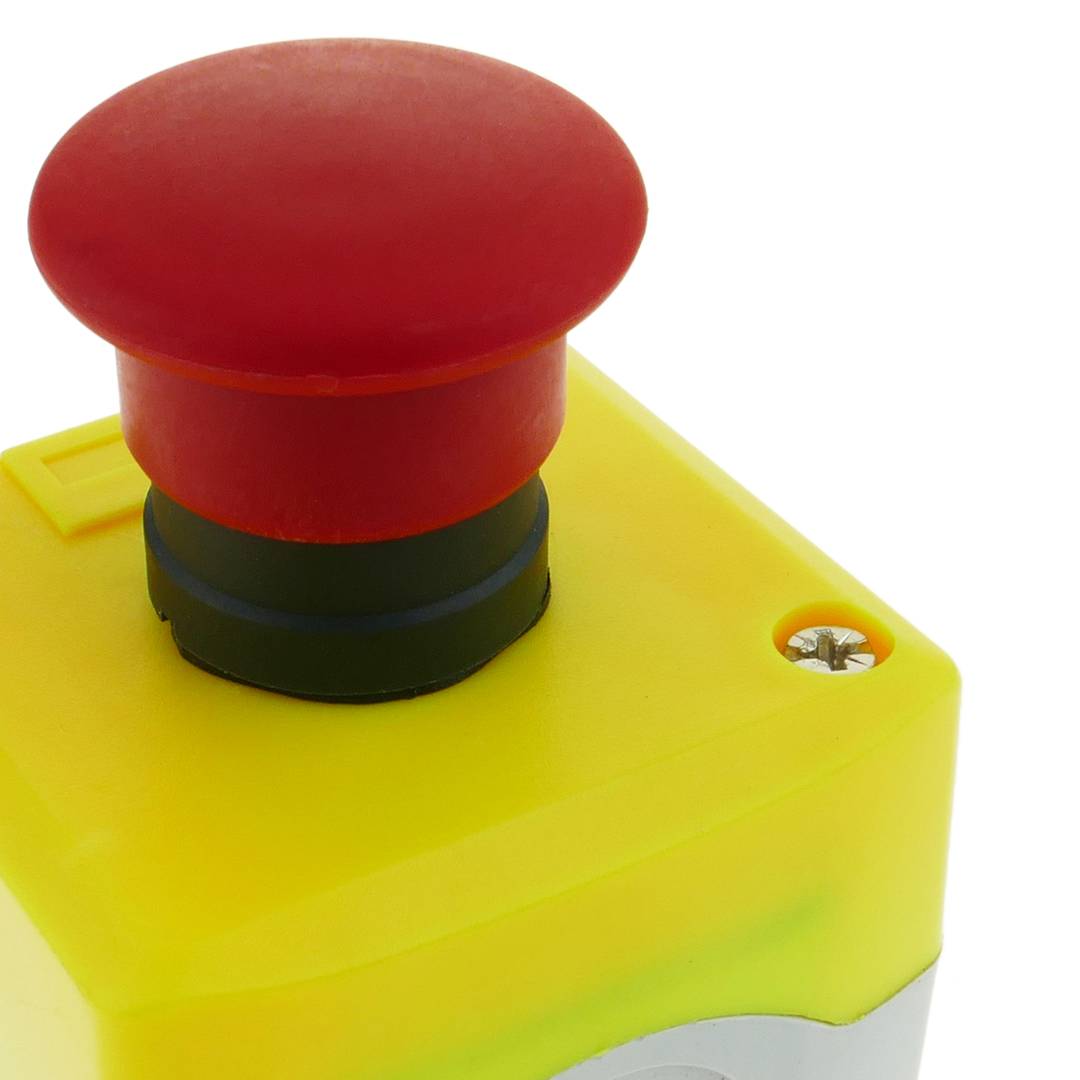 Scatola di controllo con pulsanti momentaneo d'emergenza senza blocco NC