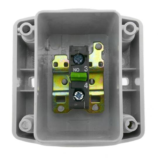 Boîte de commande avec 1 bouton poussoir momentanés vert 1NO XAL-D102