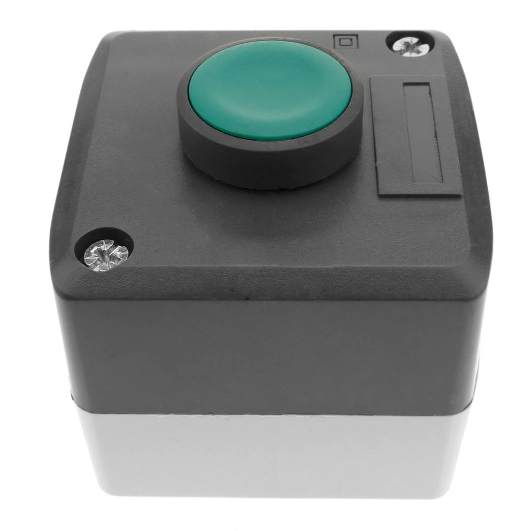 Boîte de commande avec 1 bouton poussoir momentanés vert 1NO XAL-D101