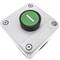Boîte de commande avec 1 bouton poussoir momentanés vert 1NO symbole START