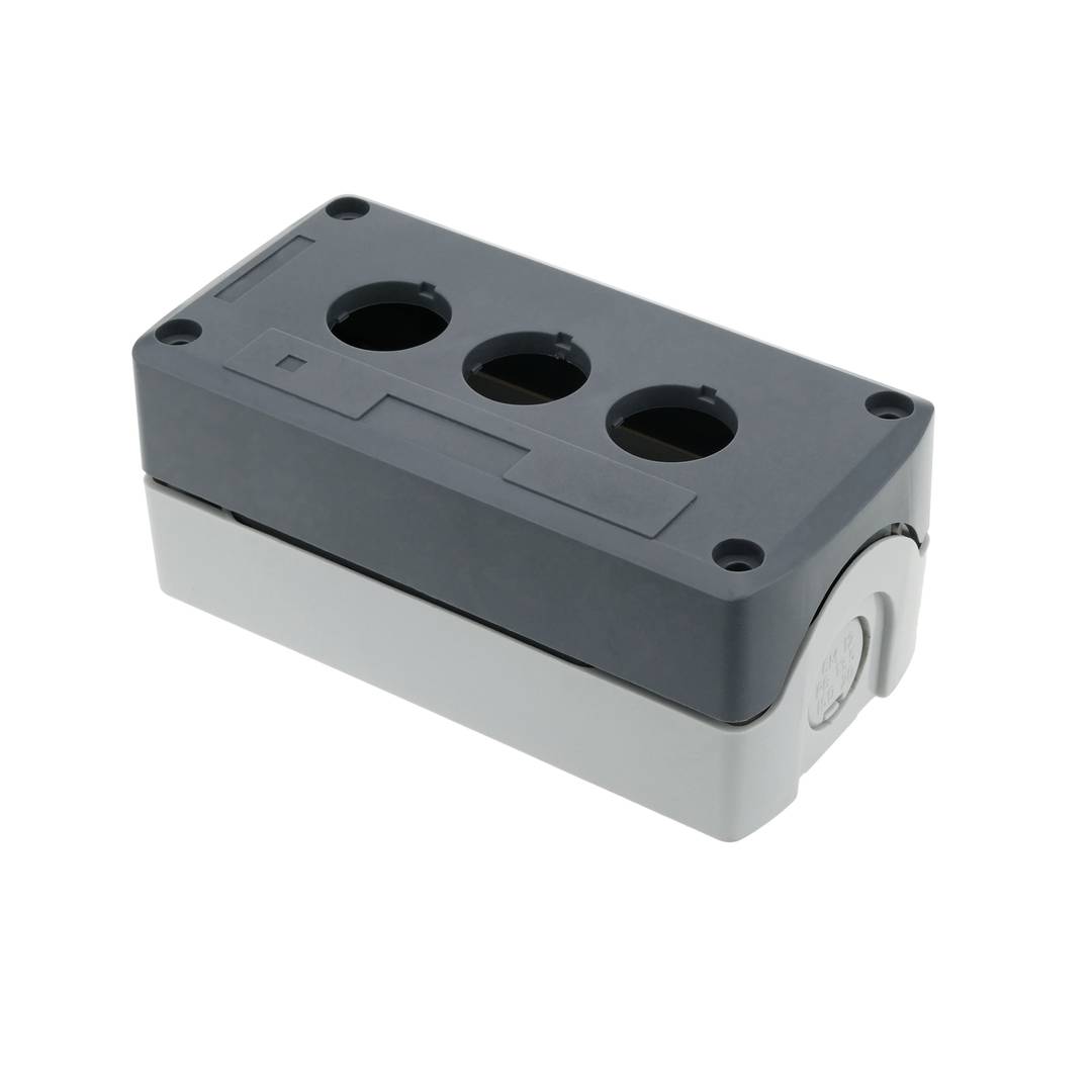 IIVVERR Single Button Plastic Pushbutton Switch Control Station Box 22mm  (Unidad de control de botón pulsador de plástico de un solo botón 22 mm