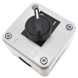 IIVVERR Single Button Plastic Pushbutton Switch Control Station Box 22mm  (Unidad de control de botón pulsador de plástico de un solo botón 22 mm