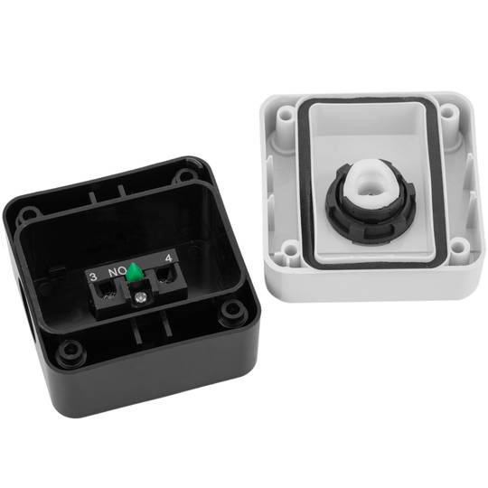 Caixa de control amb 1 selector 1NO 1NC amb clau