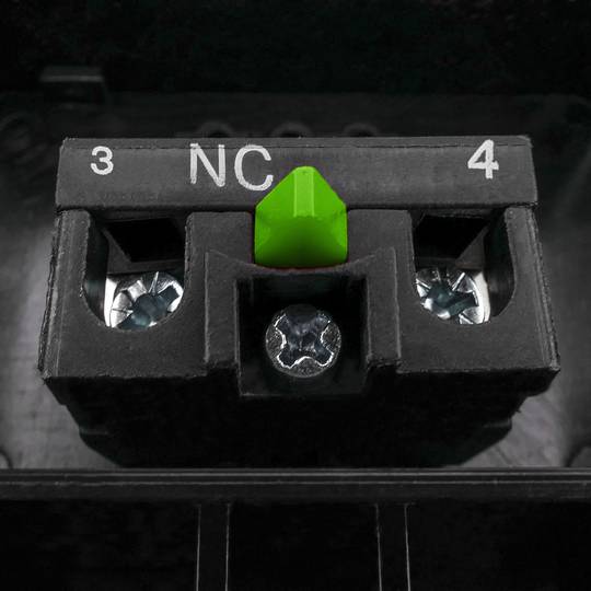 Caixa de control amb 1 selector 1NO 1NC amb clau