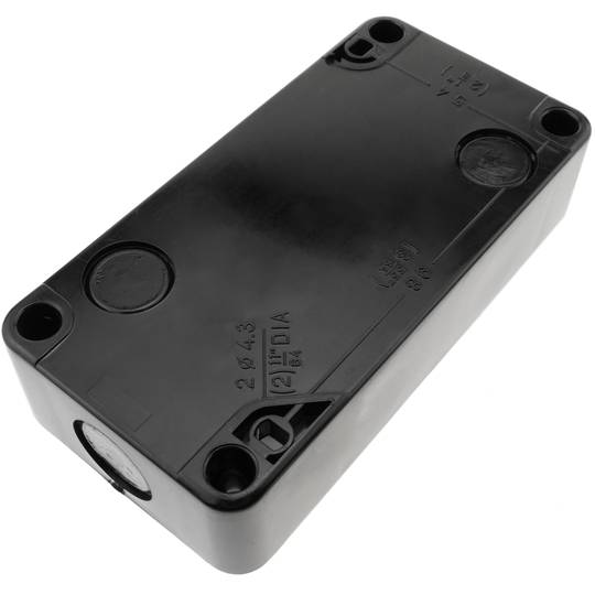 Caixa de controle com 2 botões momentâneos verde 1NO vermelho 1NC com luz LED