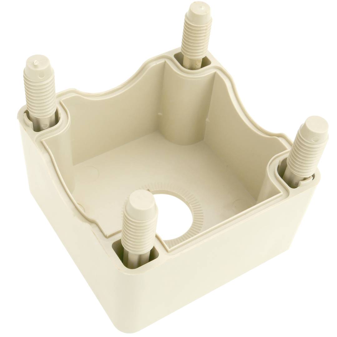 Caixa de controle dispositivos elétricos para 1 botão de pressão ou cinza 22 mm h=80mm