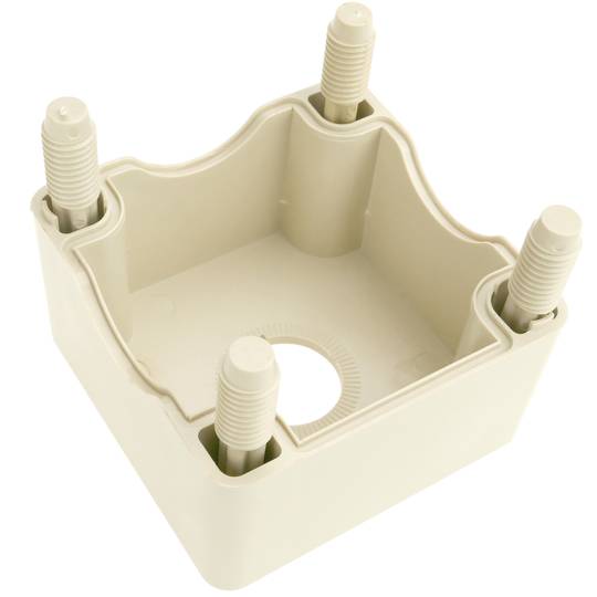 Caixa de controle dispositivos elétricos para 1 botão de pressão ou cinza 22 mm h=80mm