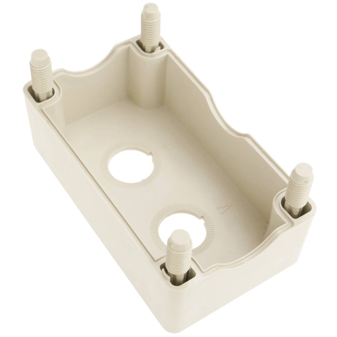 Scatola di controllo dispositivi elettrici per 2 pulsante o interruttore 22 mm grigio h=80mm
