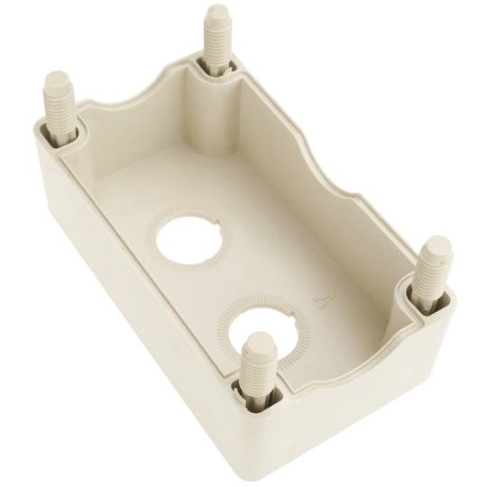 Scatola di controllo dispositivi elettrici per 2 pulsante o interruttore 22 mm grigio h=80mm