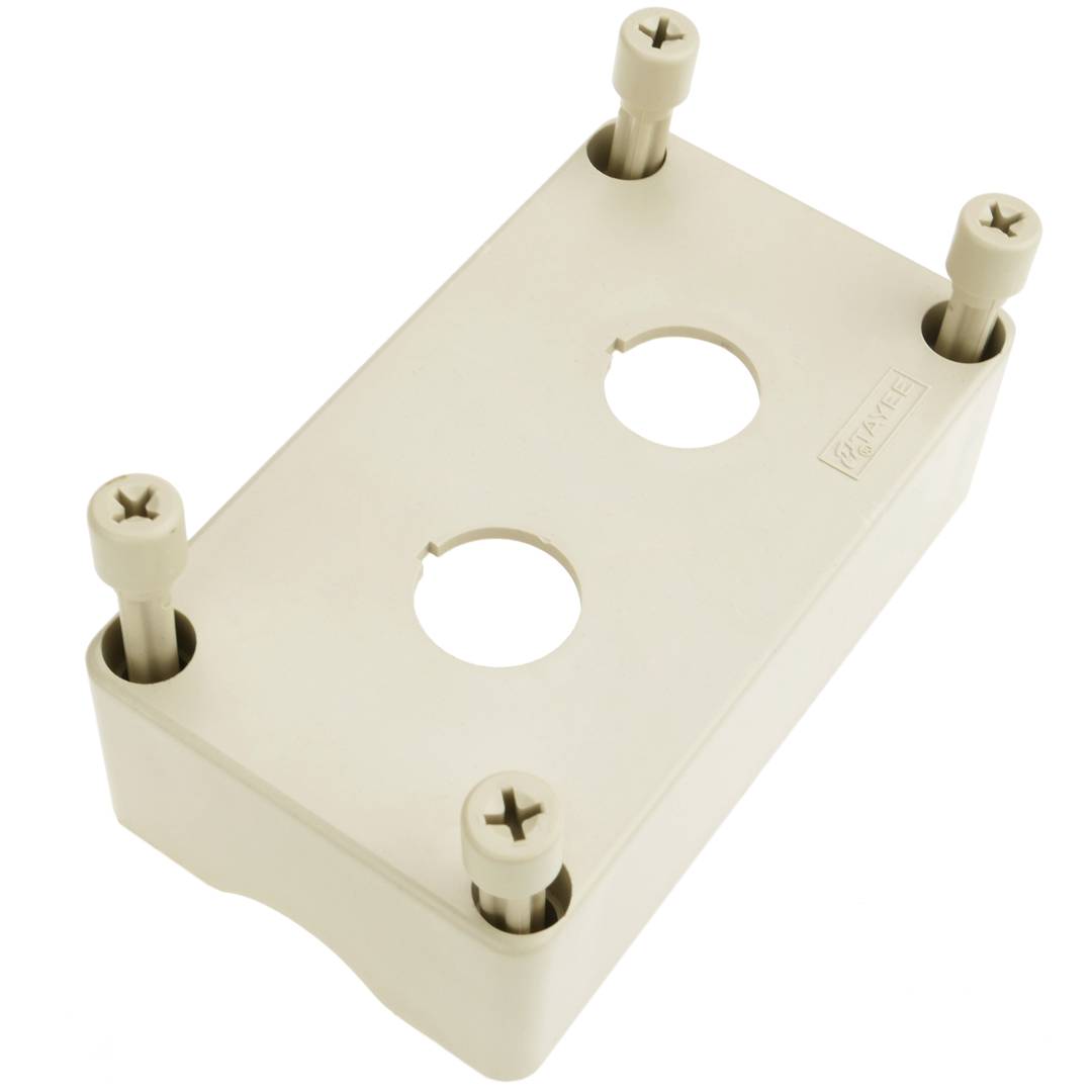 Scatola di controllo dispositivi elettrici per 2 pulsante o interruttore 22 mm grigio h=80mm