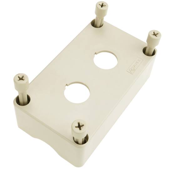 Scatola di controllo dispositivi elettrici per 2 pulsante o interruttore 22 mm grigio h=80mm