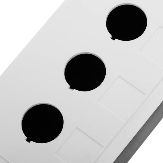 Caixa de controle dispositivos elétricos para 3 botão de pressão ou cinza 22 mm h=80mm